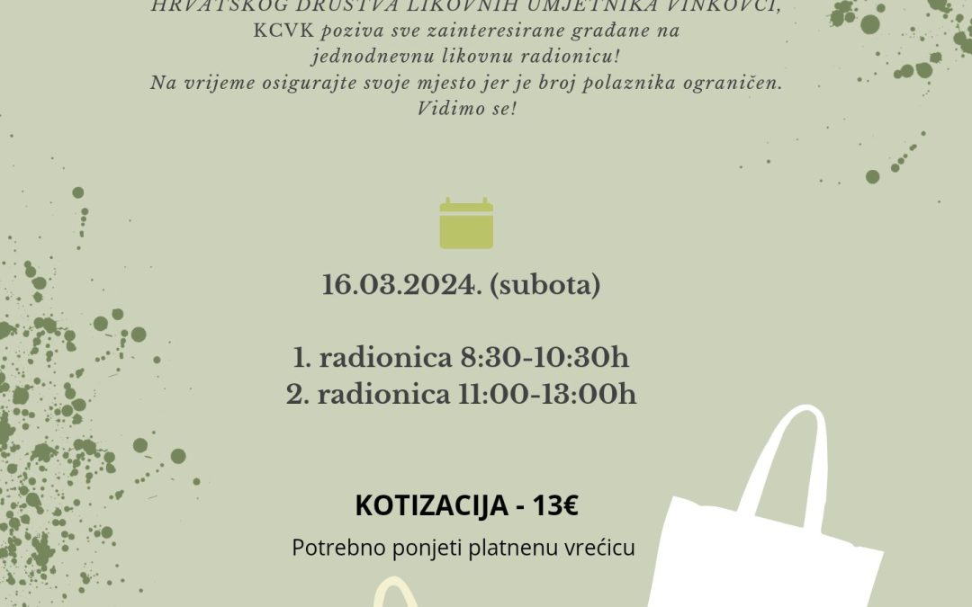 Radionica oslikavanja platnenih torbi